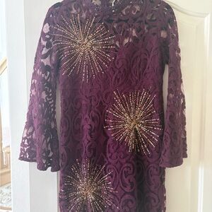 Free People Plum Lace Dress